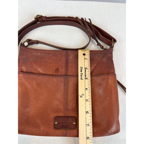 Margot New York Leather Crossbody Bag Brown Adjustable Strap READ - Picture 8 of 12